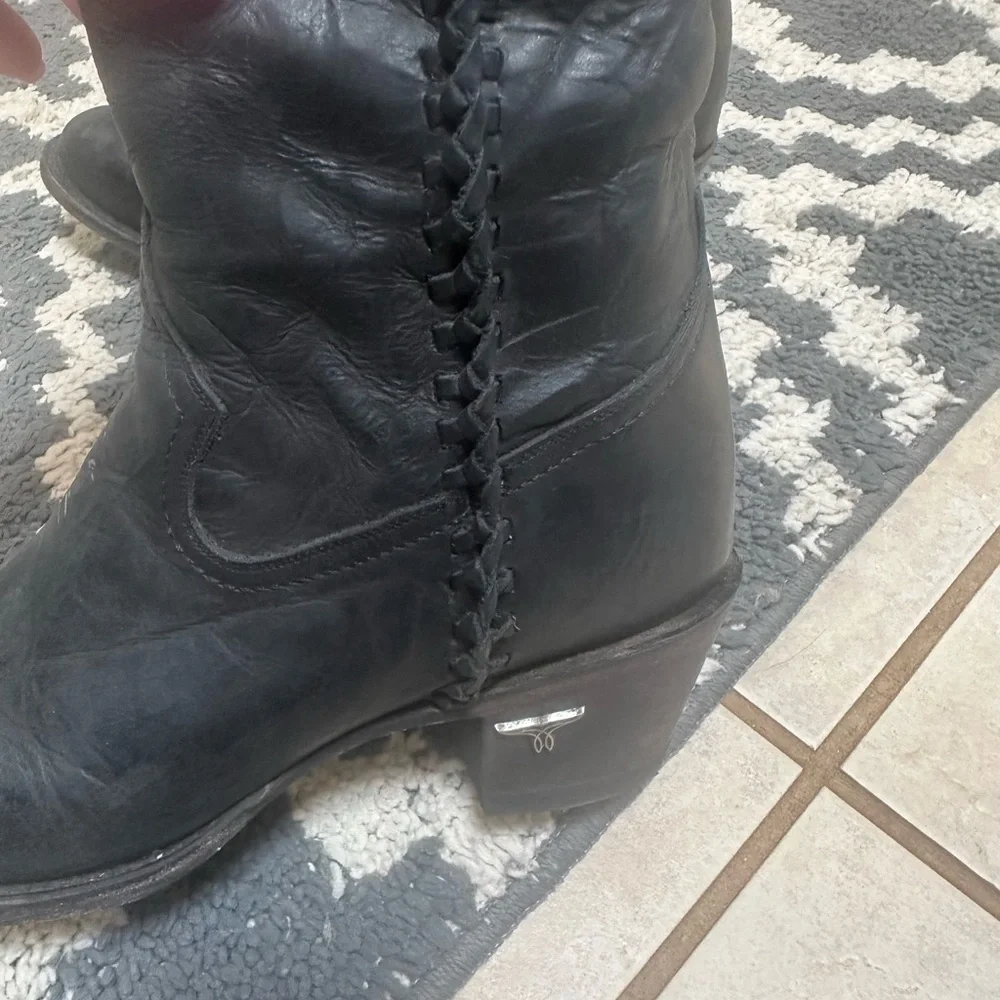 Black Cowboy Boots - Picture 5 of 7